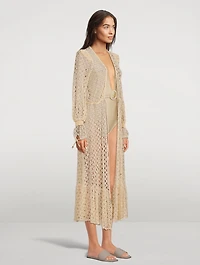 Monstera Net Beach Robe