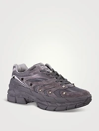 MS-2960 Leather Mixed Low-Top Sneakers