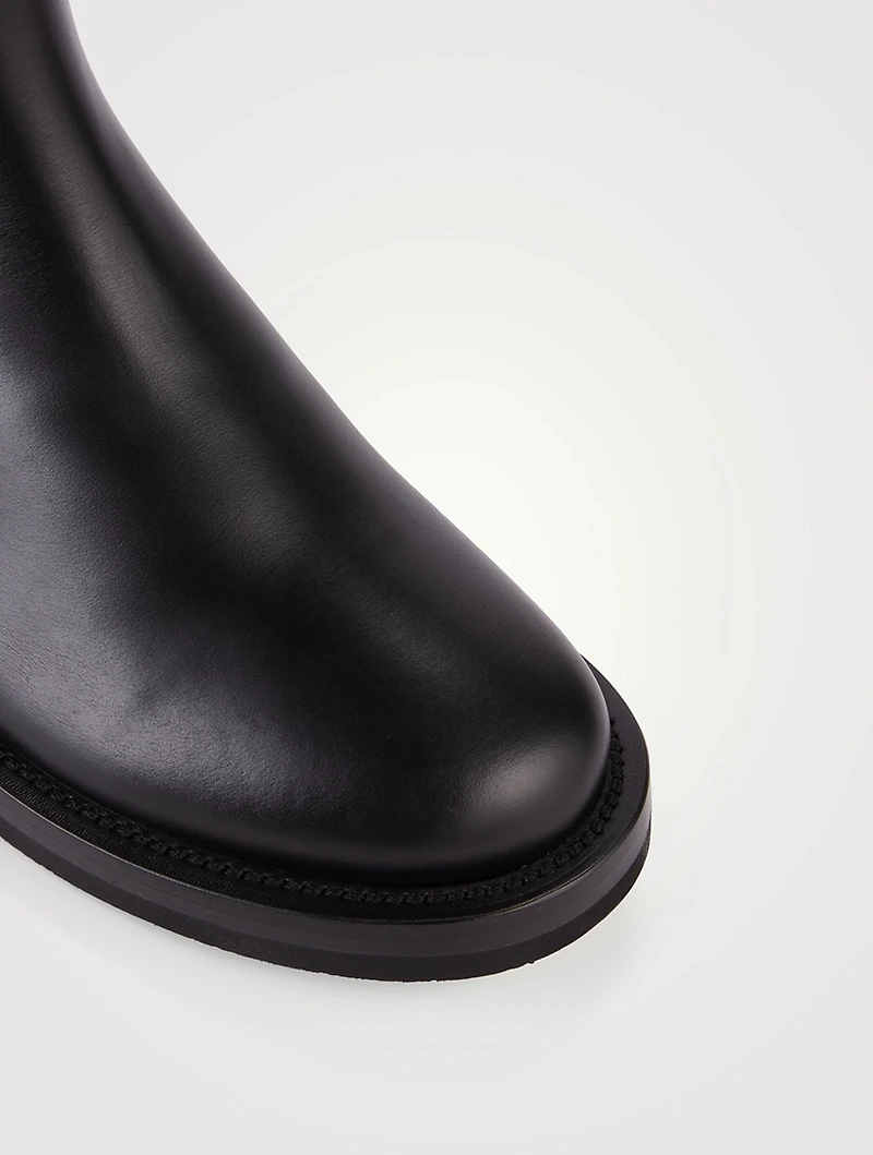 Roman Stud Leather Chelsea Boots