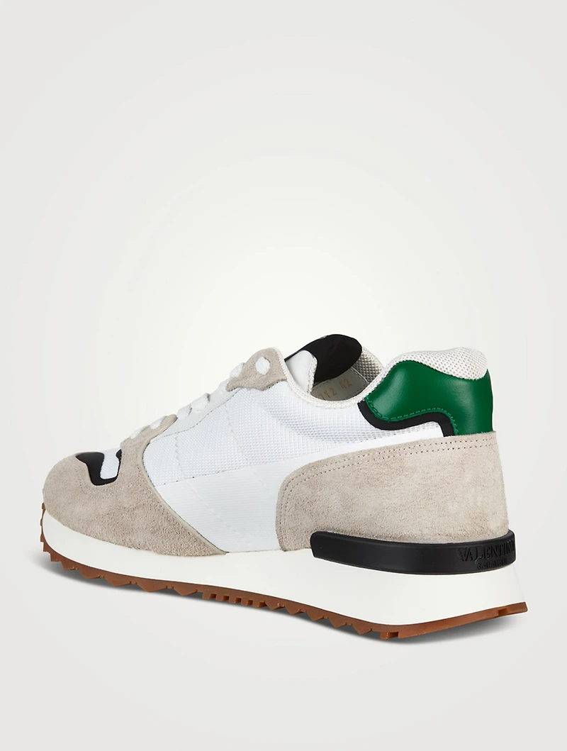 VLOGO Pace Low-Top Suede And Leather Sneakers