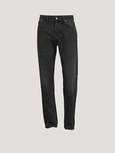 Rockstud Straight-Leg Jeans