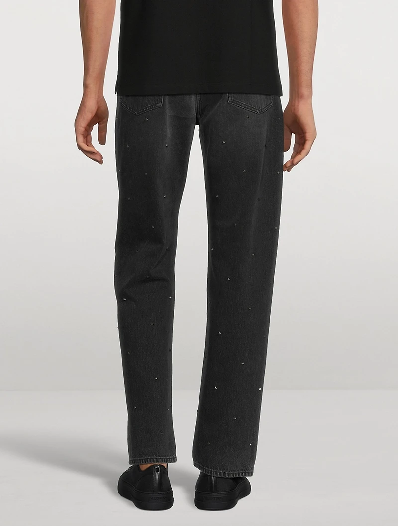 Rockstud Straight-Leg Jeans