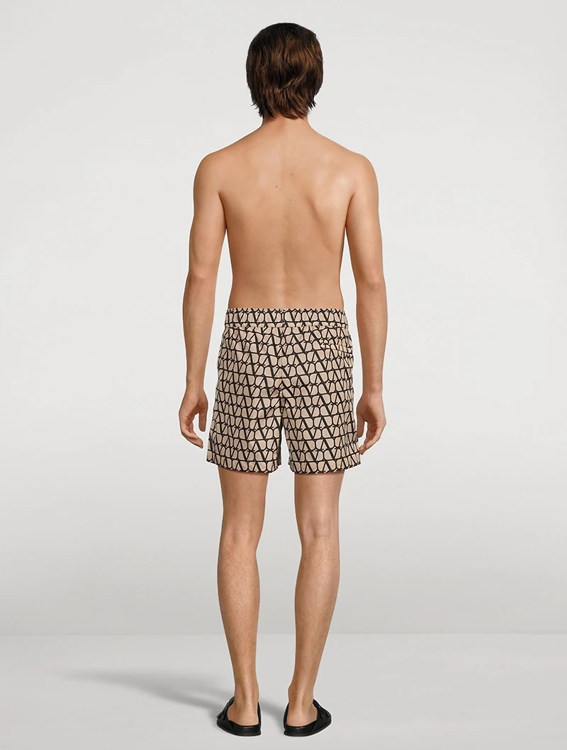 Swim Shorts Toile Iconographe Print