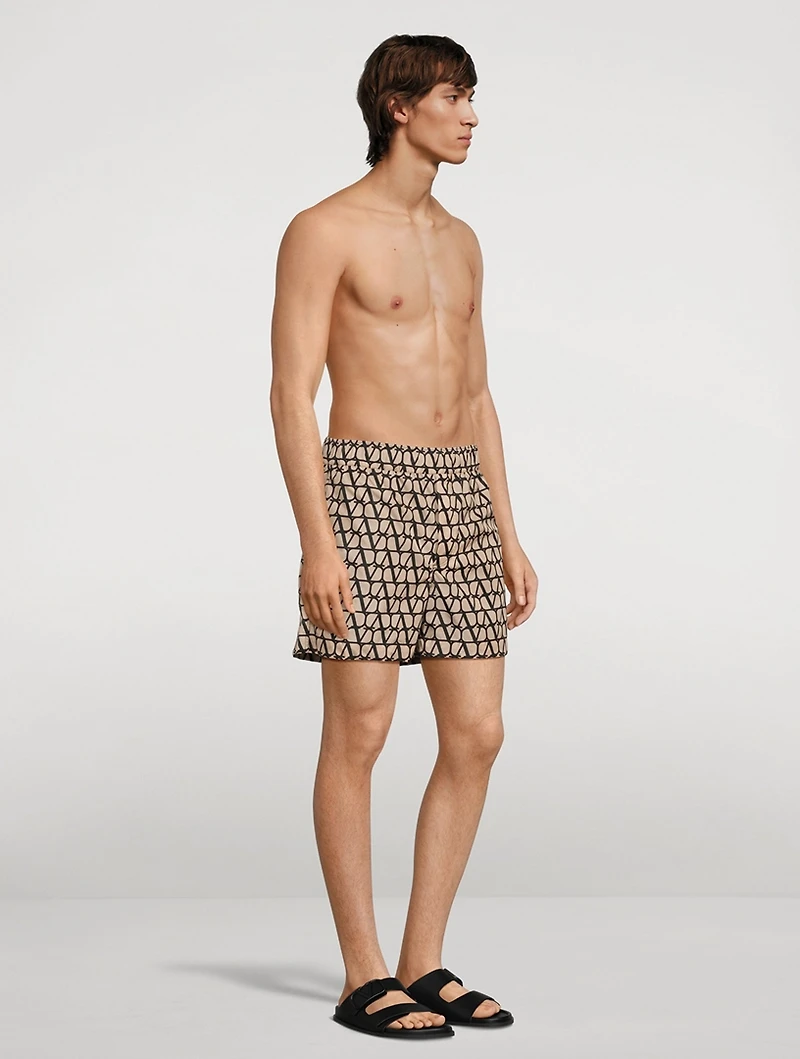 Swim Shorts Toile Iconographe Print