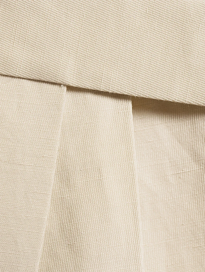 Belted Straight-Leg Wrap Trousers
