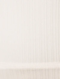 Cropped Ribbed T-Shirt