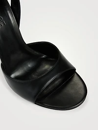 Safety Pin Leather Sandals