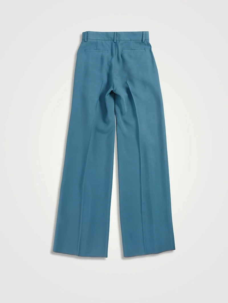 Double-Pleated Relaxed Pants
