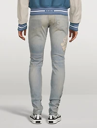 Varsity Applique Skinny Jeans