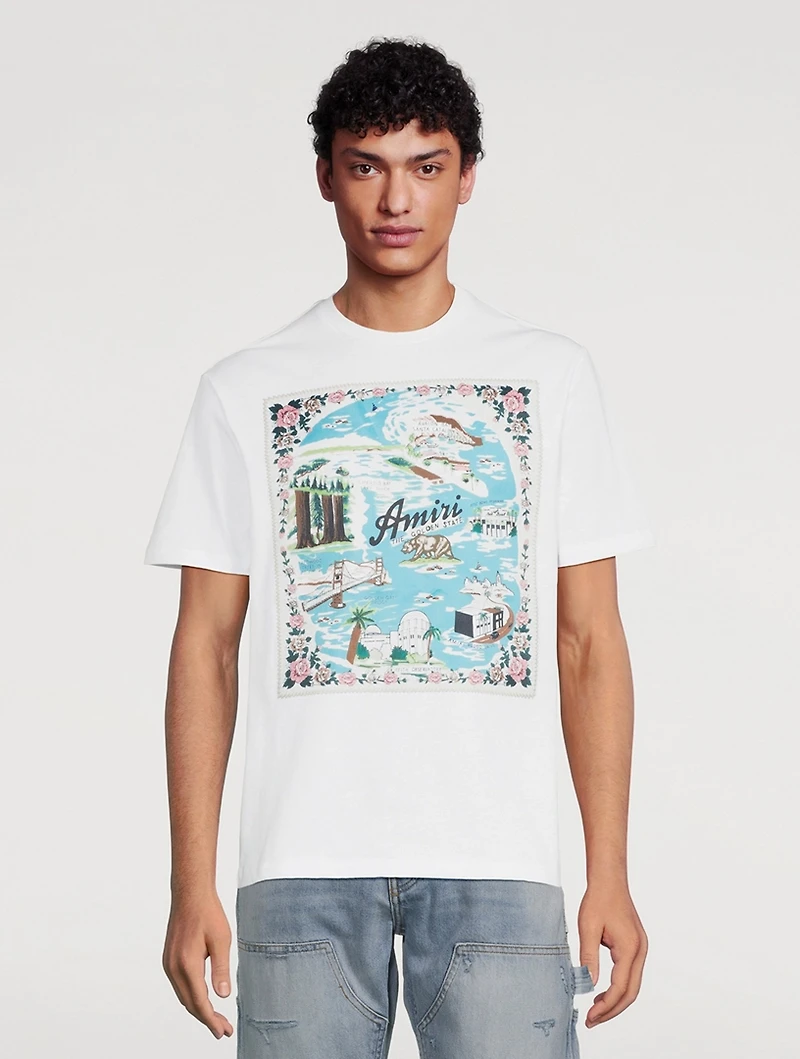 California Hawaiian Cotton T-Shirt