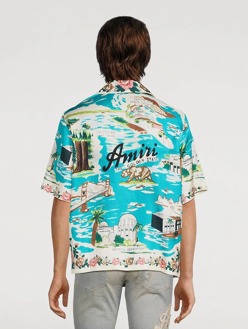 Silk Hawaiian Bowling Shirt