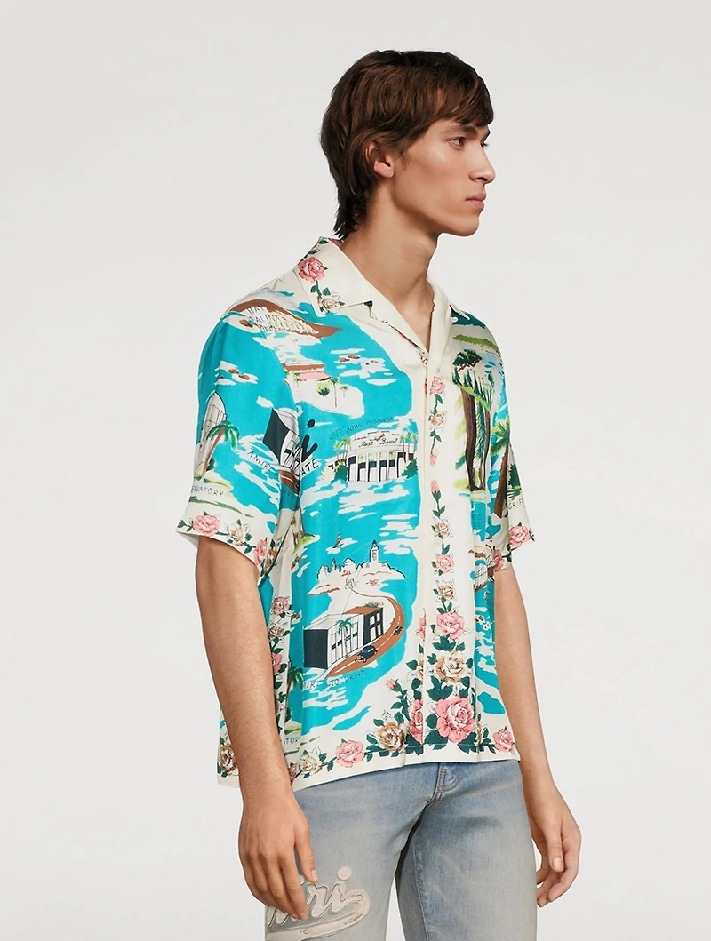 Silk Hawaiian Bowling Shirt