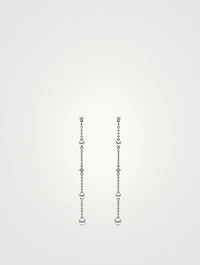 Trend 18K Gold Freshwater Pearl And Diamond Earrings