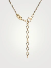 Sleek 18K Gold Akoya Pearl And Diamond Necklace