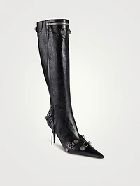 Cagole Leather Knee-High Boots