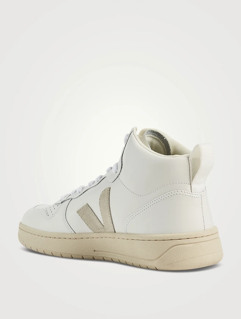 V-15 Nubuck High-Top Sneakers
