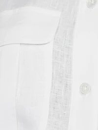 Camila Sleeveless Linen Shirt