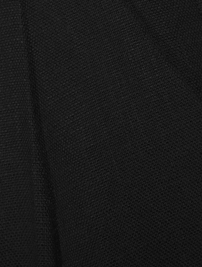 Deep Pleat Straight-Leg Trousers