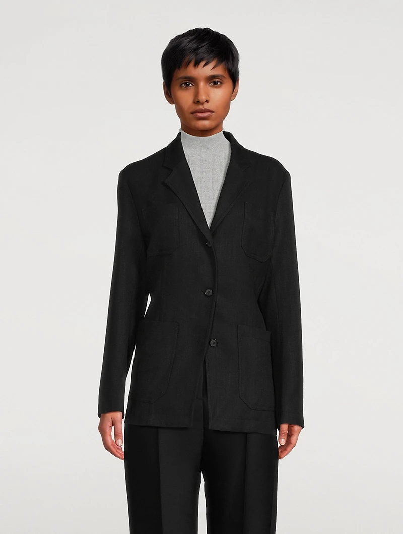 Slim Melange Blazer