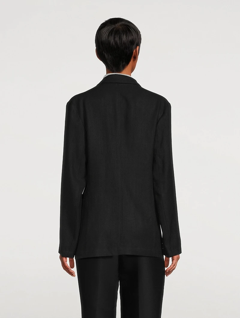 Slim Melange Blazer