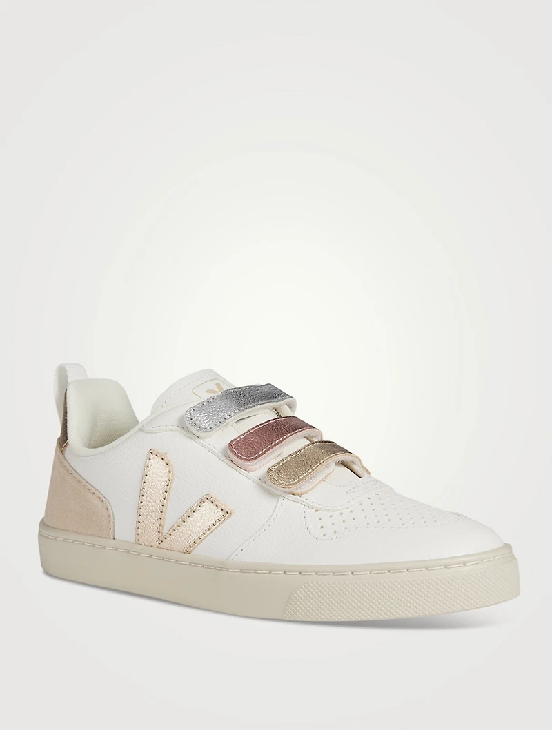 Kid's V-10 Chromefree Leather Sneakers