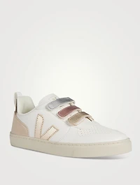 Kid's V-10 Chromefree Leather Sneakers