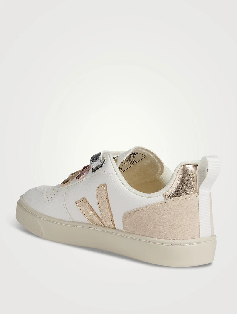 Kid's V-10 Chromefree Leather Sneakers