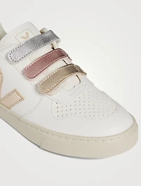 Kid's V-10 Chromefree Leather Sneakers