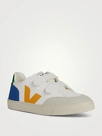 Kid's V-12 Chromefree Leather Sneakers