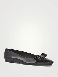 Vara Bow Patent Leather Ballet Flats