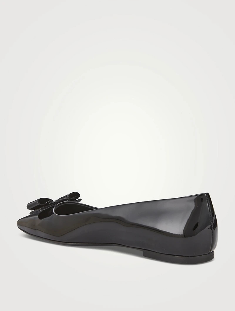 Vara Bow Patent Leather Ballet Flats