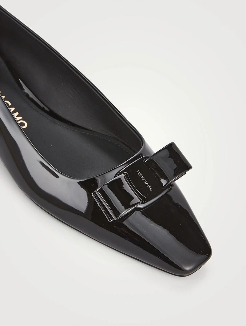 Vara Bow Patent Leather Ballet Flats
