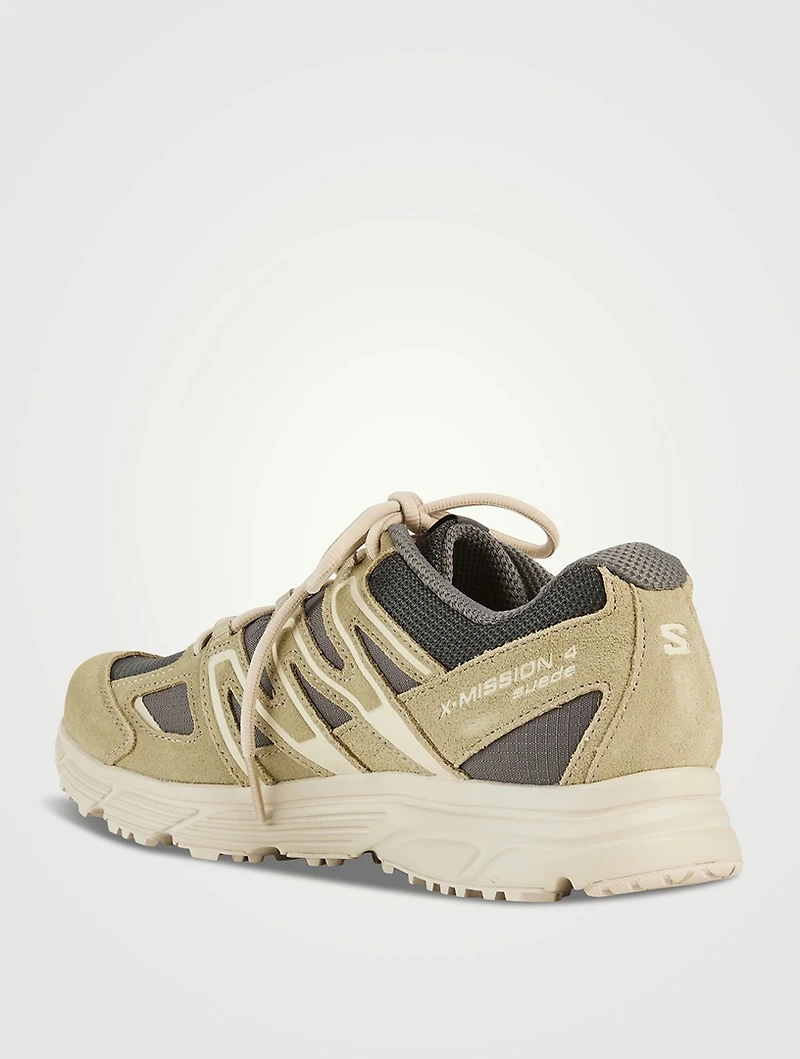 X-Mission 4 Suede And Mesh Sneakers