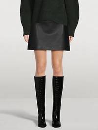 Leather Mini Skirt