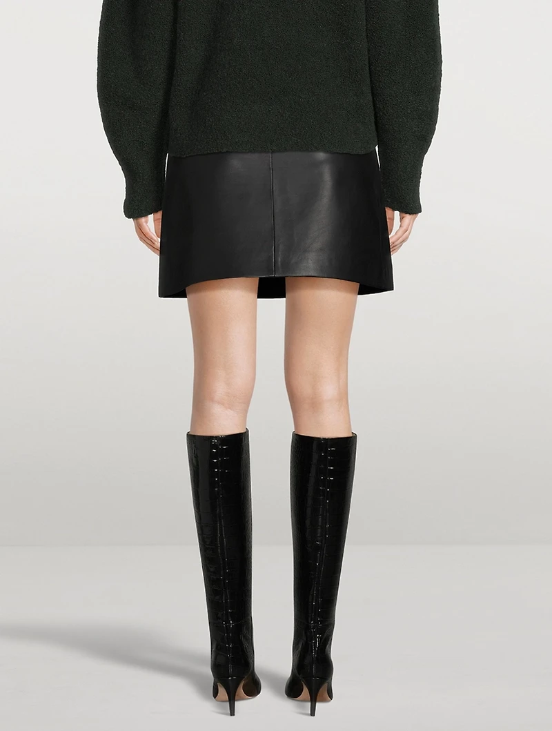 Leather Mini Skirt