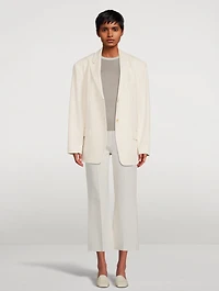 Oversized Admiral Crepe Blazer