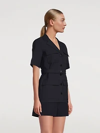 Short-Sleeve Safari Jacket