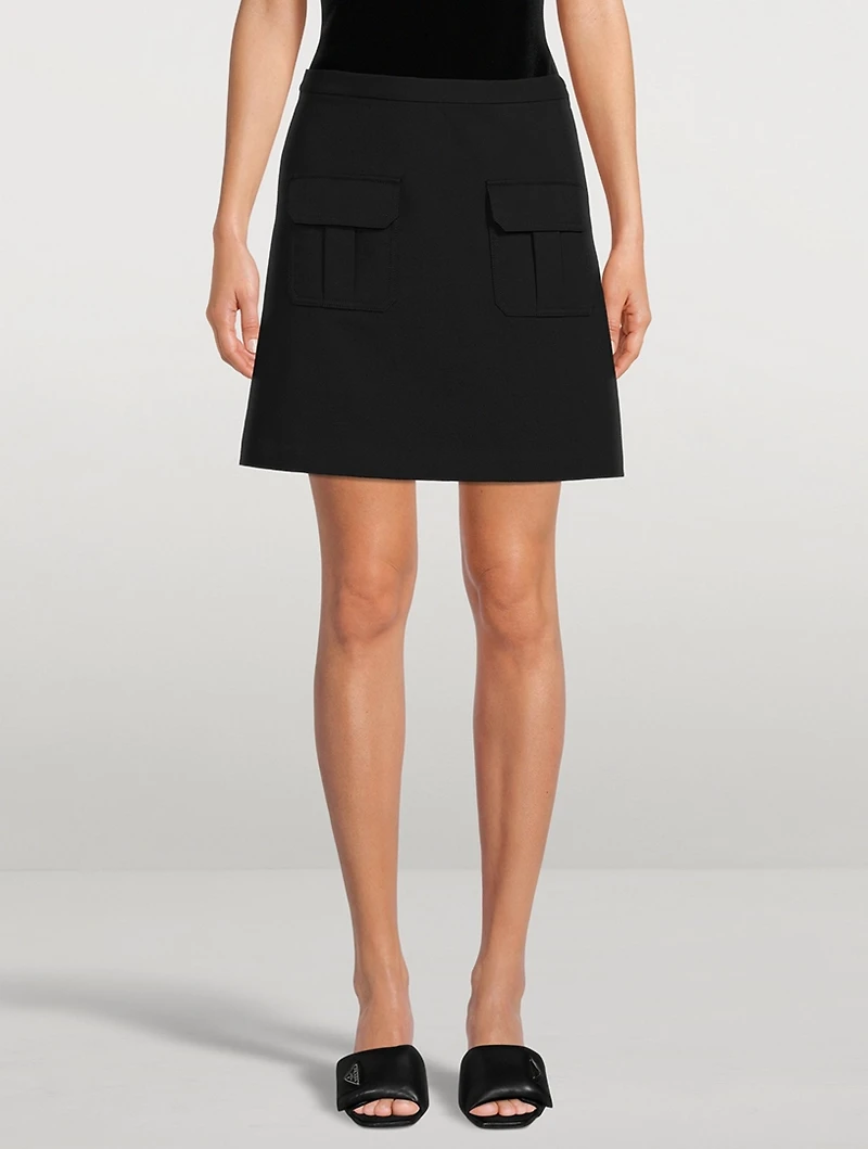 Pocket Twill Mini Skirt