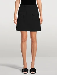 Pocket Twill Mini Skirt