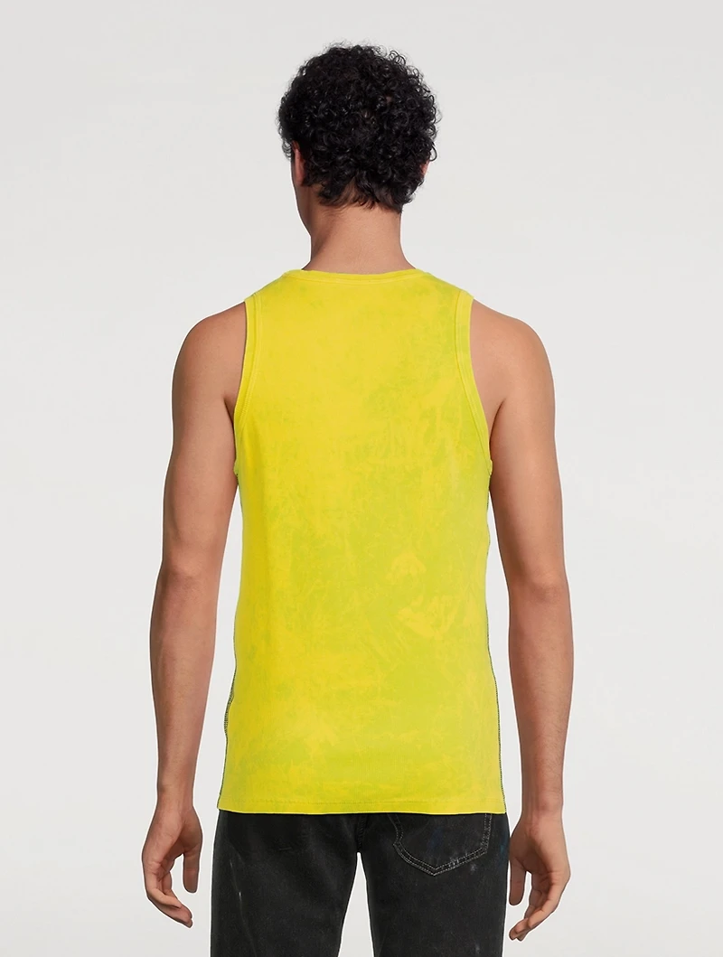 Cotton Stretch Acid-Wash Tank Top