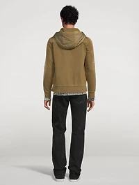 Cotton Hoodie With Nylon Accents