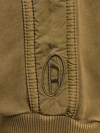 Cotton Hoodie With Nylon Accents