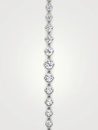 14K White Gold Linked Tennis Bracelet With Lab Grown Diamonds