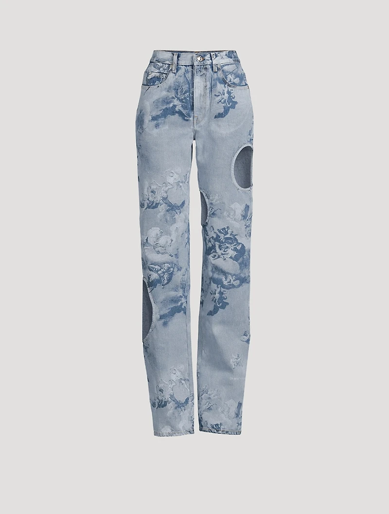 Sky Meteor Straight-Leg Jeans
