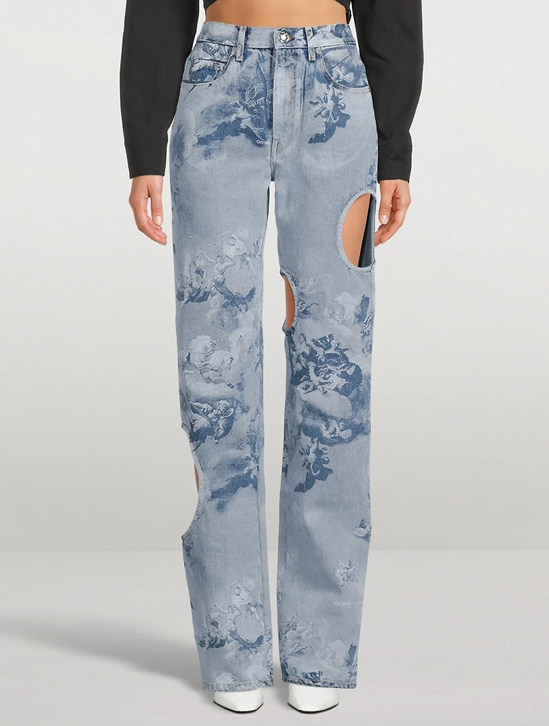 Sky Meteor Straight-Leg Jeans