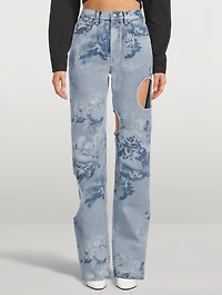 Sky Meteor Straight-Leg Jeans