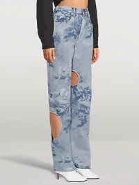 Sky Meteor Straight-Leg Jeans