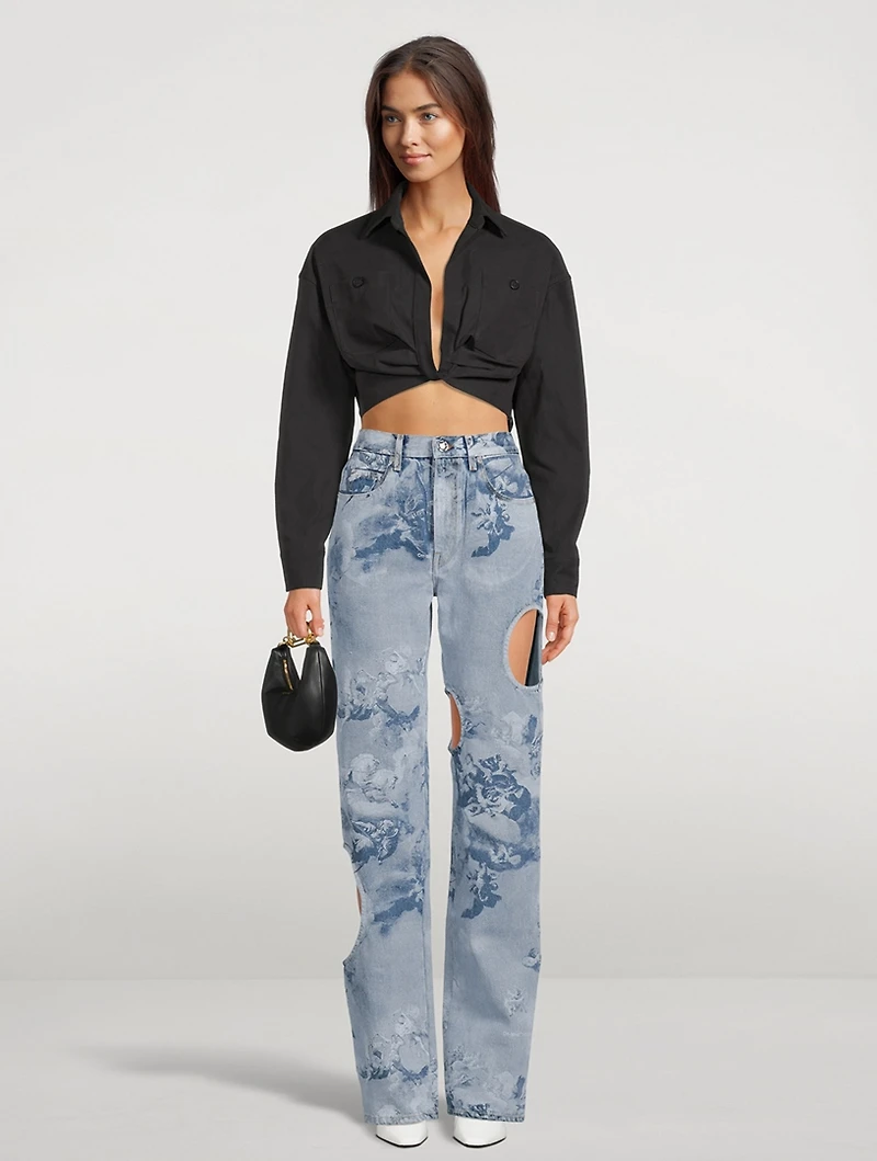 Sky Meteor Straight-Leg Jeans