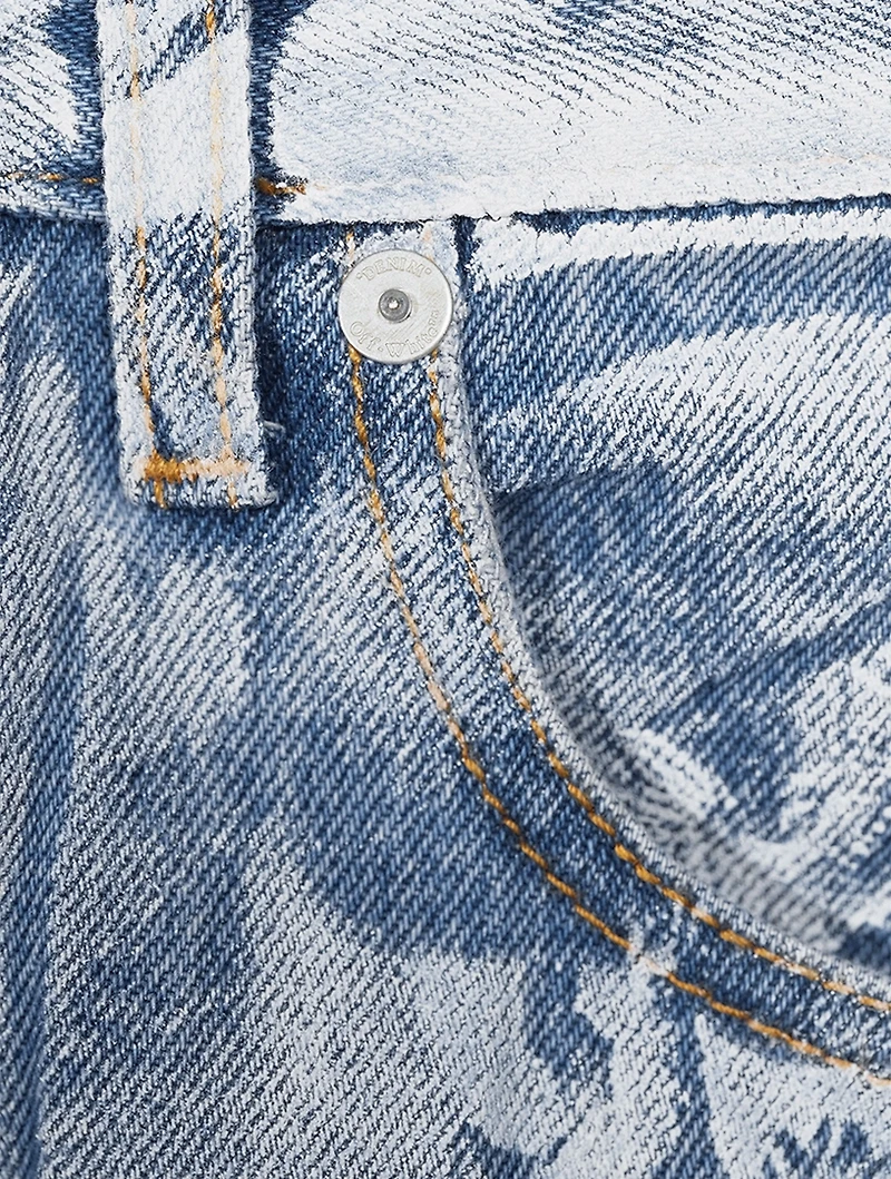 Sky Meteor Straight-Leg Jeans