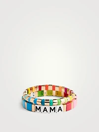 Mama Rainbow Bracelet Duo